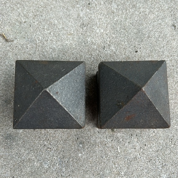 Iron Finials, Fence Toppers, Gate Toppers, matching set of two - Picture 6 of 7